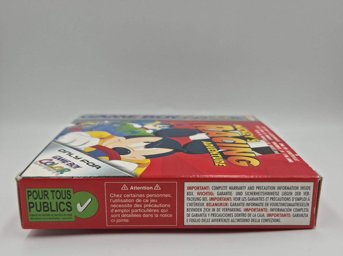 Nintendo Game Boy Color Mickey's Racing Adventure mit OVP und Anleitung EUR