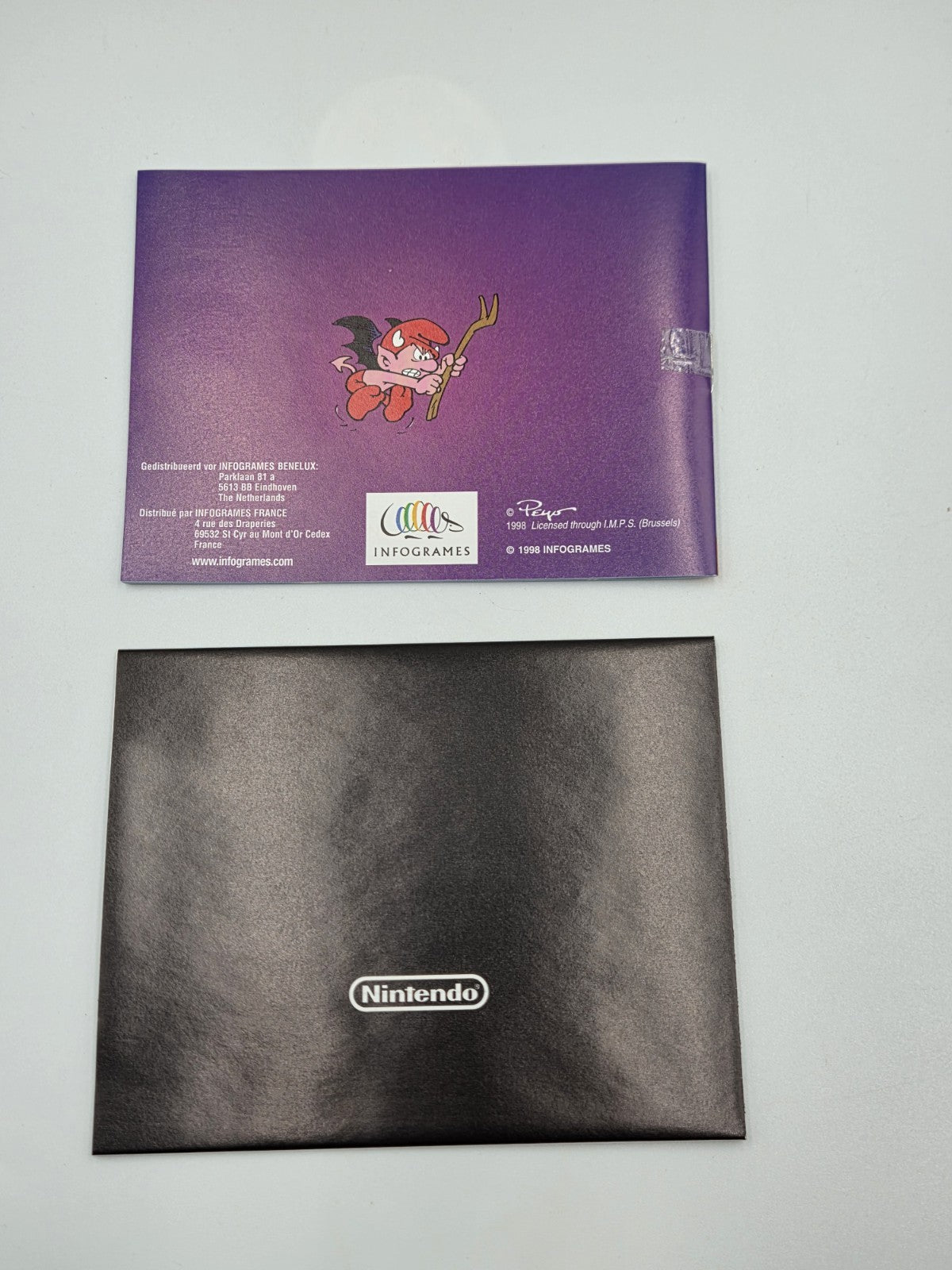 Nintendo Game Boy Color Le Cauchemar Des Schtroumpfs mit OVP und Anleitung FAH
