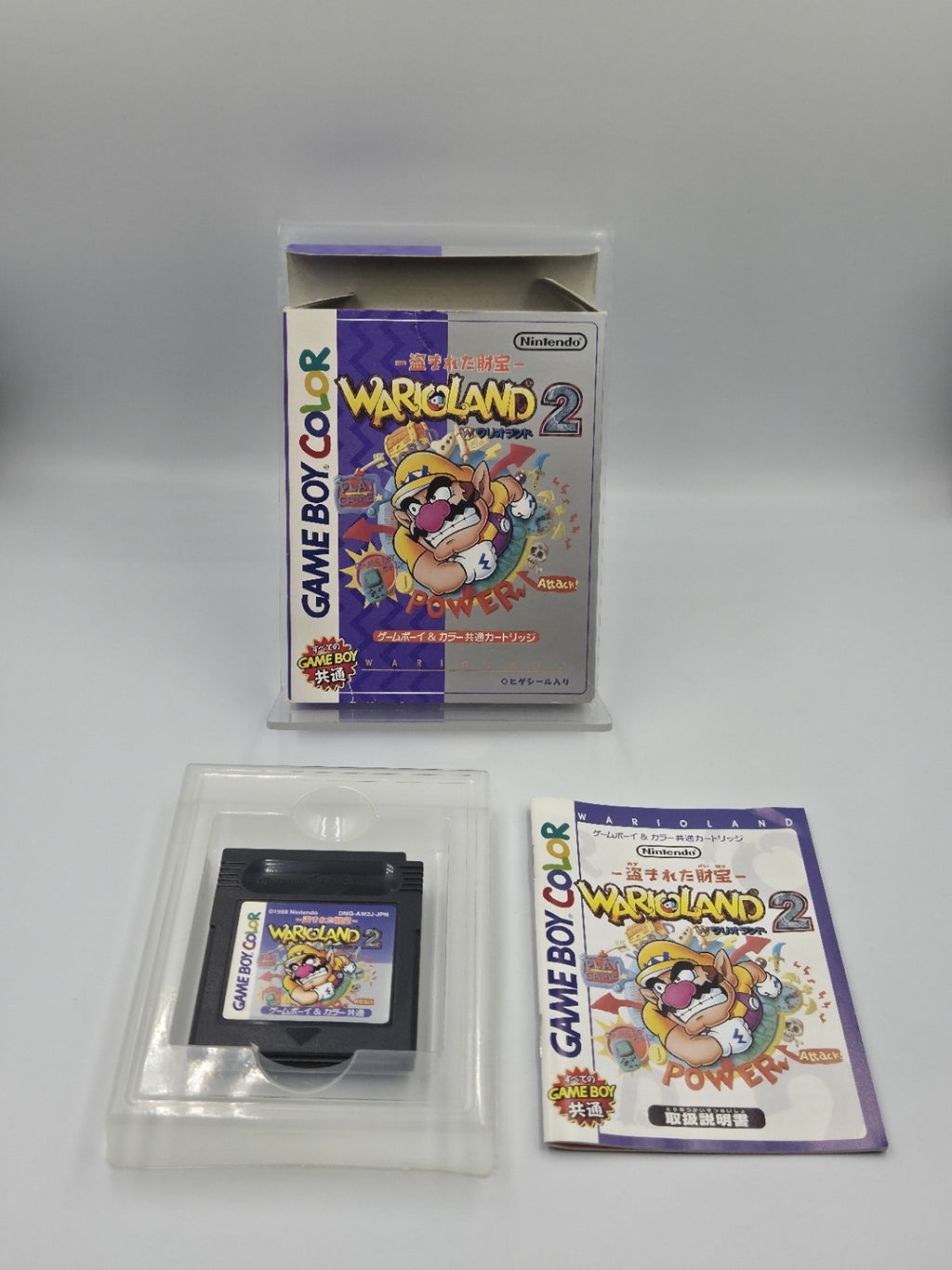 Game Boy Color Spiel Wario Land 2 mit OVP und Anleitung Japan