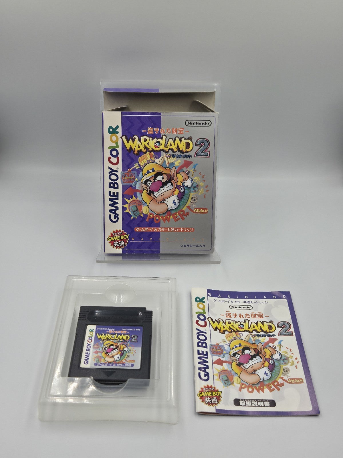 Game Boy Color Spiel Wario Land 2 mit OVP und Anleitung Japan