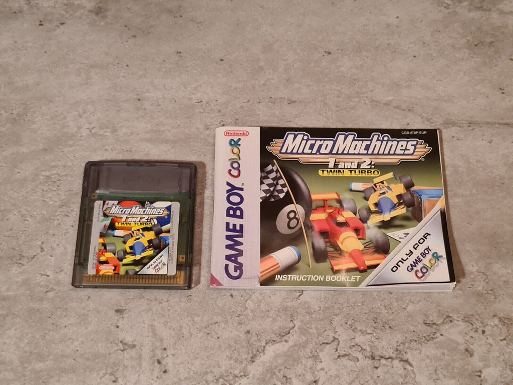Game Boy Color Micro Machines 1 and 2 : Twin Turbo mit OVP und Anleitung EUR - T-Retro-Games 