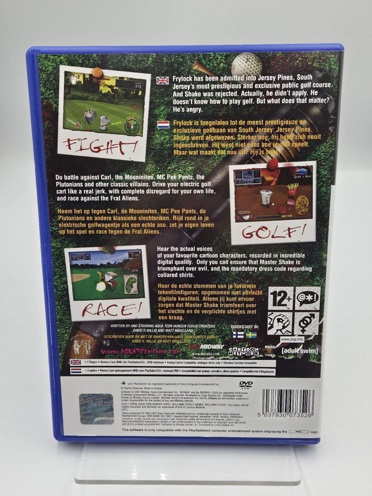 PS2 Aqua Teen Hunger Force Zombie Ninja Pro-Am mit OVP und Anleitung  Multi