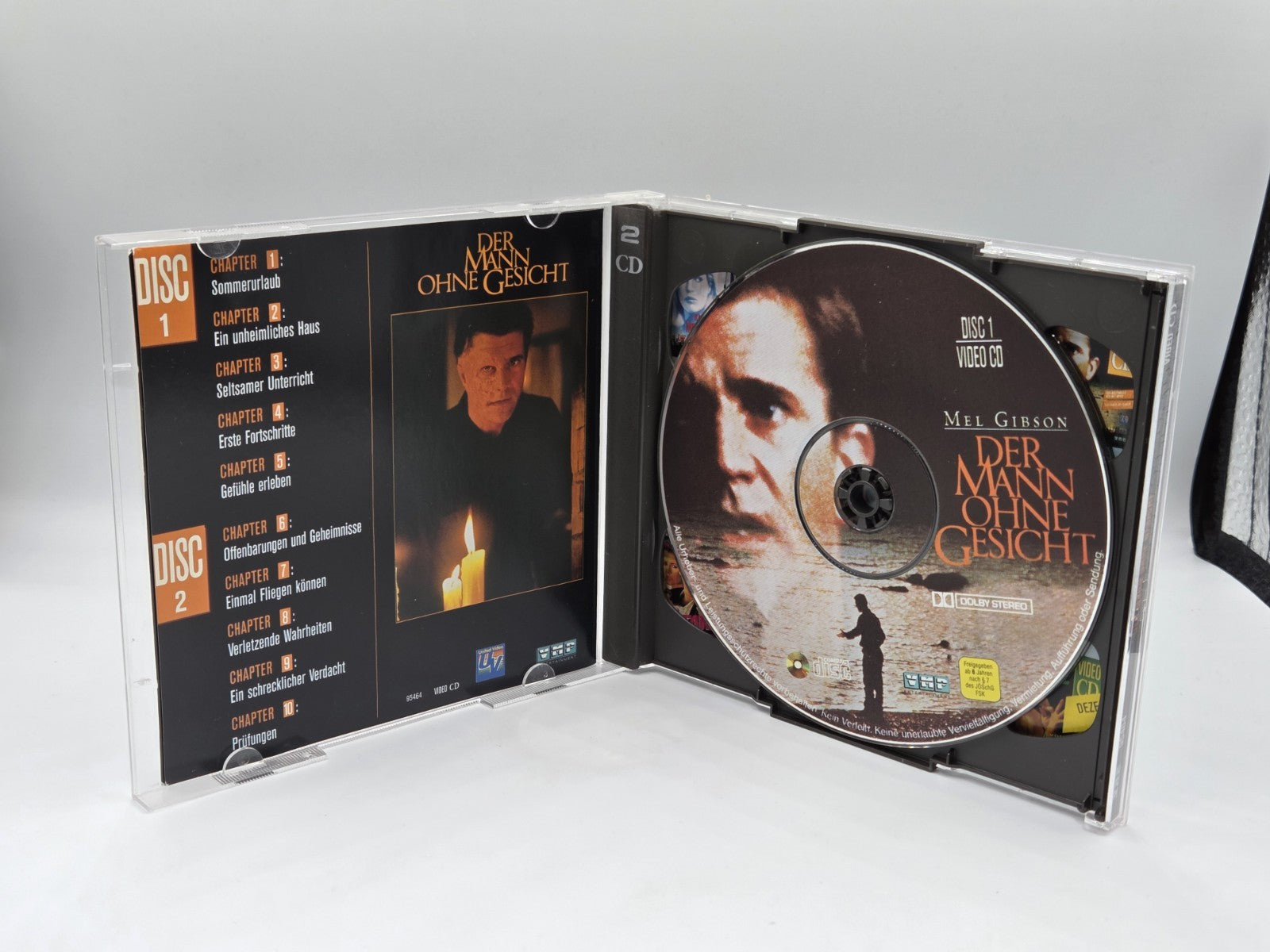 Philips CD-i Video CD Der Mann ohne Gesicht 2 Discs