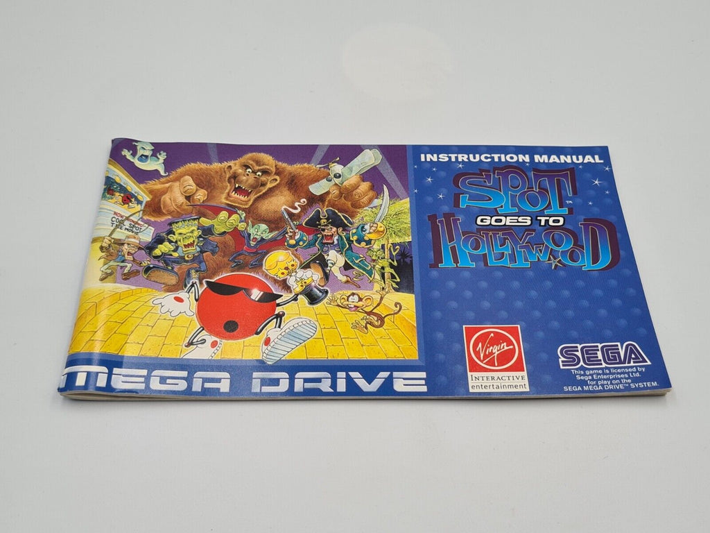 Sega Mega Drive Spot goes to Hollywood mit OVP und Anleitung Multi Language - T-Retro-Games 