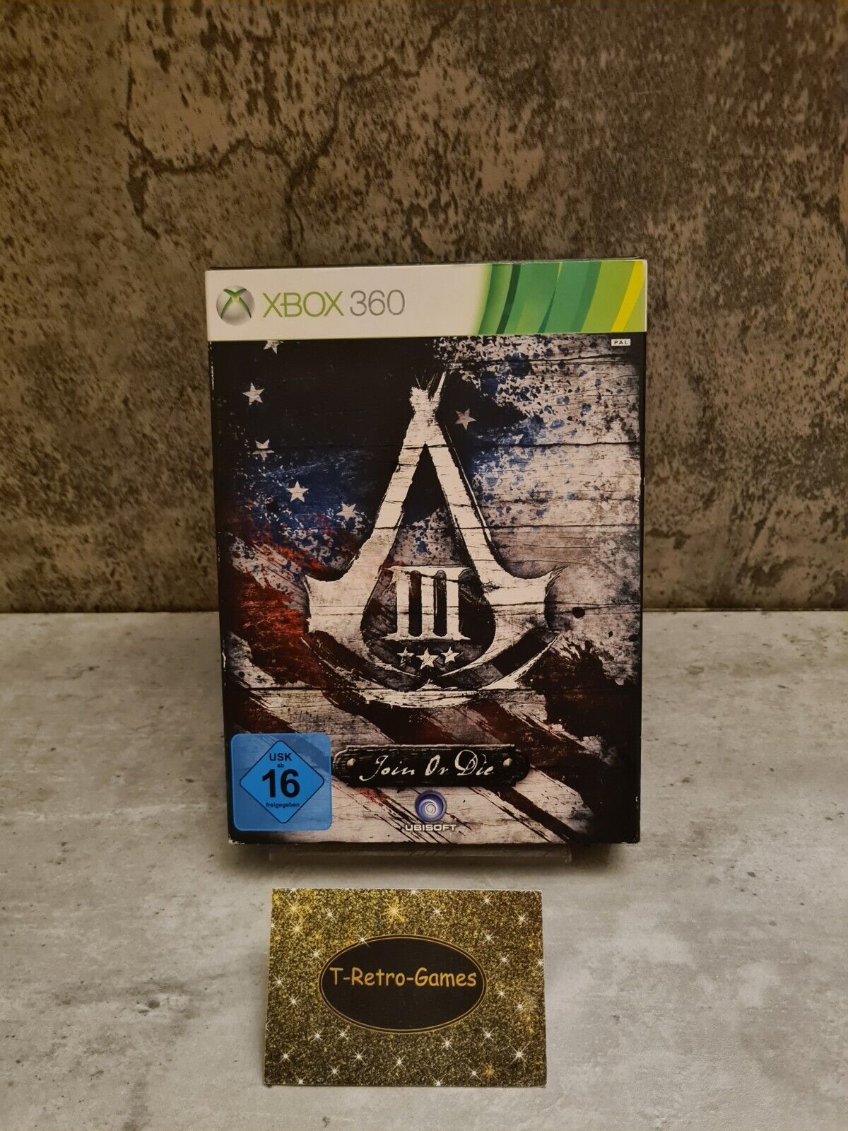 XBOX360 Assasin's Creed III Join or Die Limited Edition OVP - T-Retro-Games 