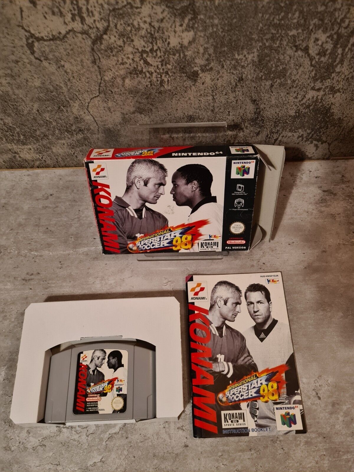 N64 Nintendo 64 International Superstar Soccer 98 mit OVP und Anleitung EUR - T-Retro-Games 