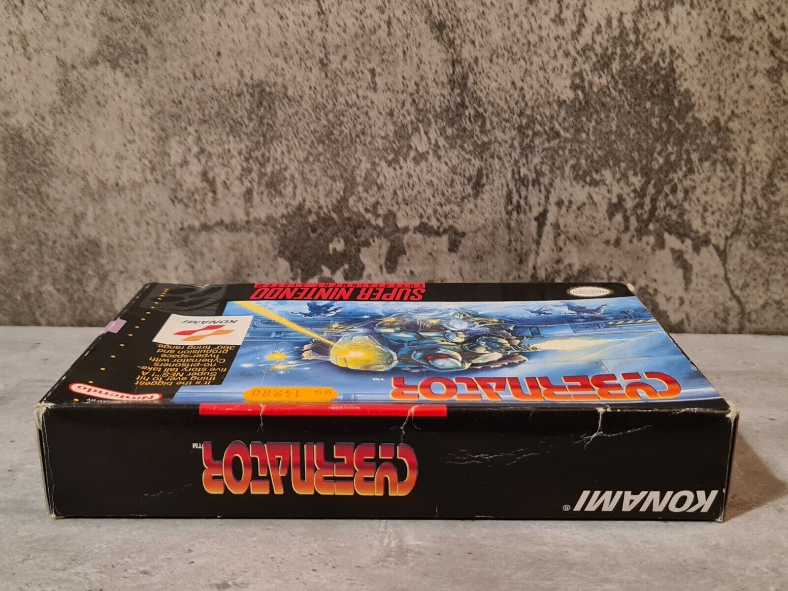 SNES Super Nintendo Cybernator mit OVP und Anleitung NTSC-USA - T-Retro-Games 