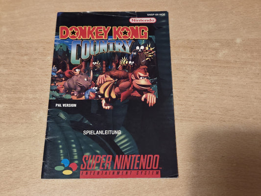 SNES Super Nintendo Donkey Kong Country Spielanleitung Instruction Booklet NOE