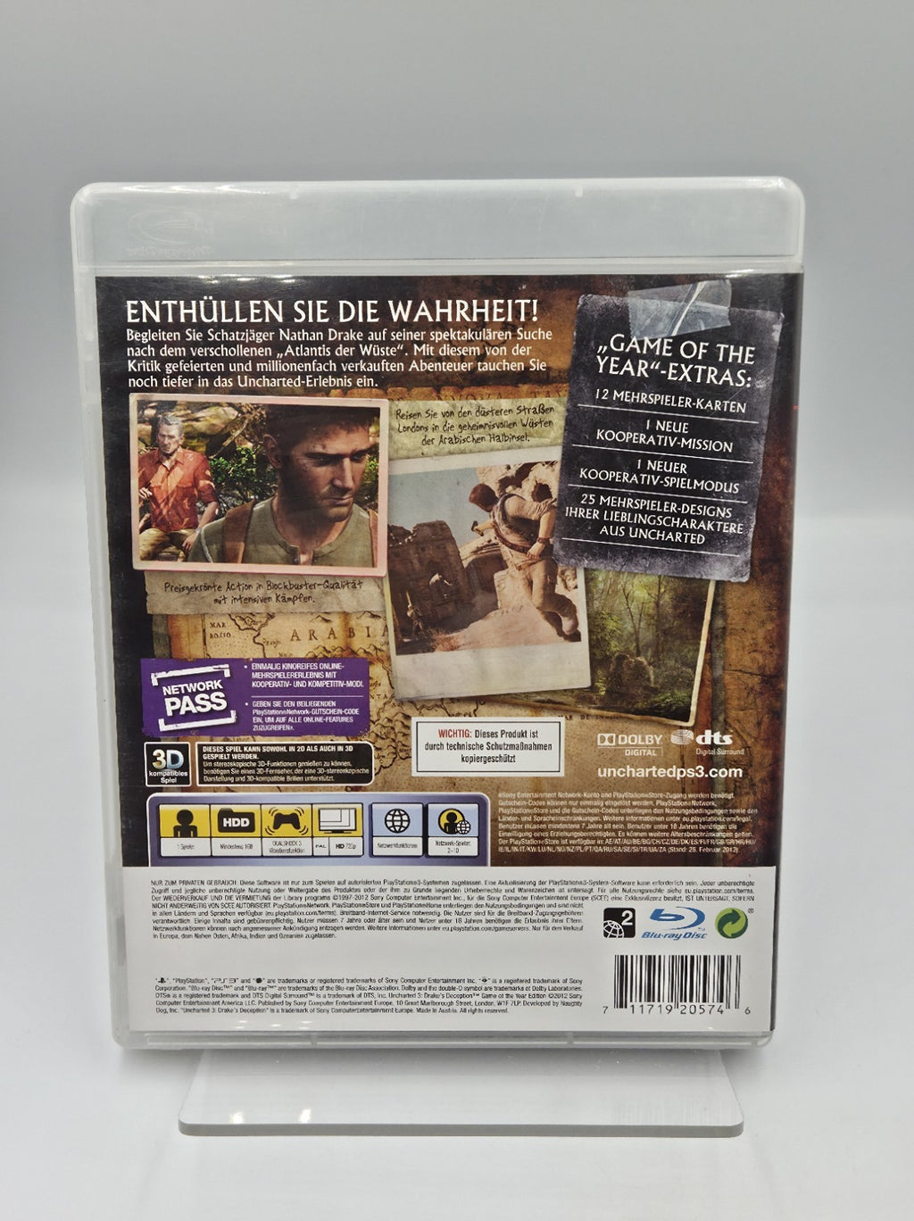 PS3 Spiel Game of The Year Edition Uncharted mit OVP und Anleitung 