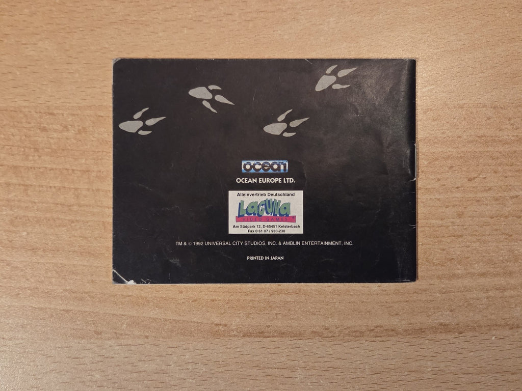 Nintendo Game Boy Classic Jurassic Park Spielanleitung Instruction Booklet NOE