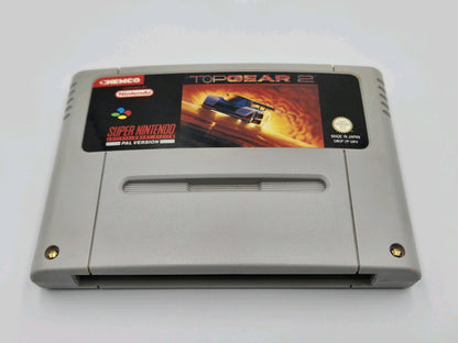 SNES Super Nintendo TopGear2 mit OVP und Anleitung UKV