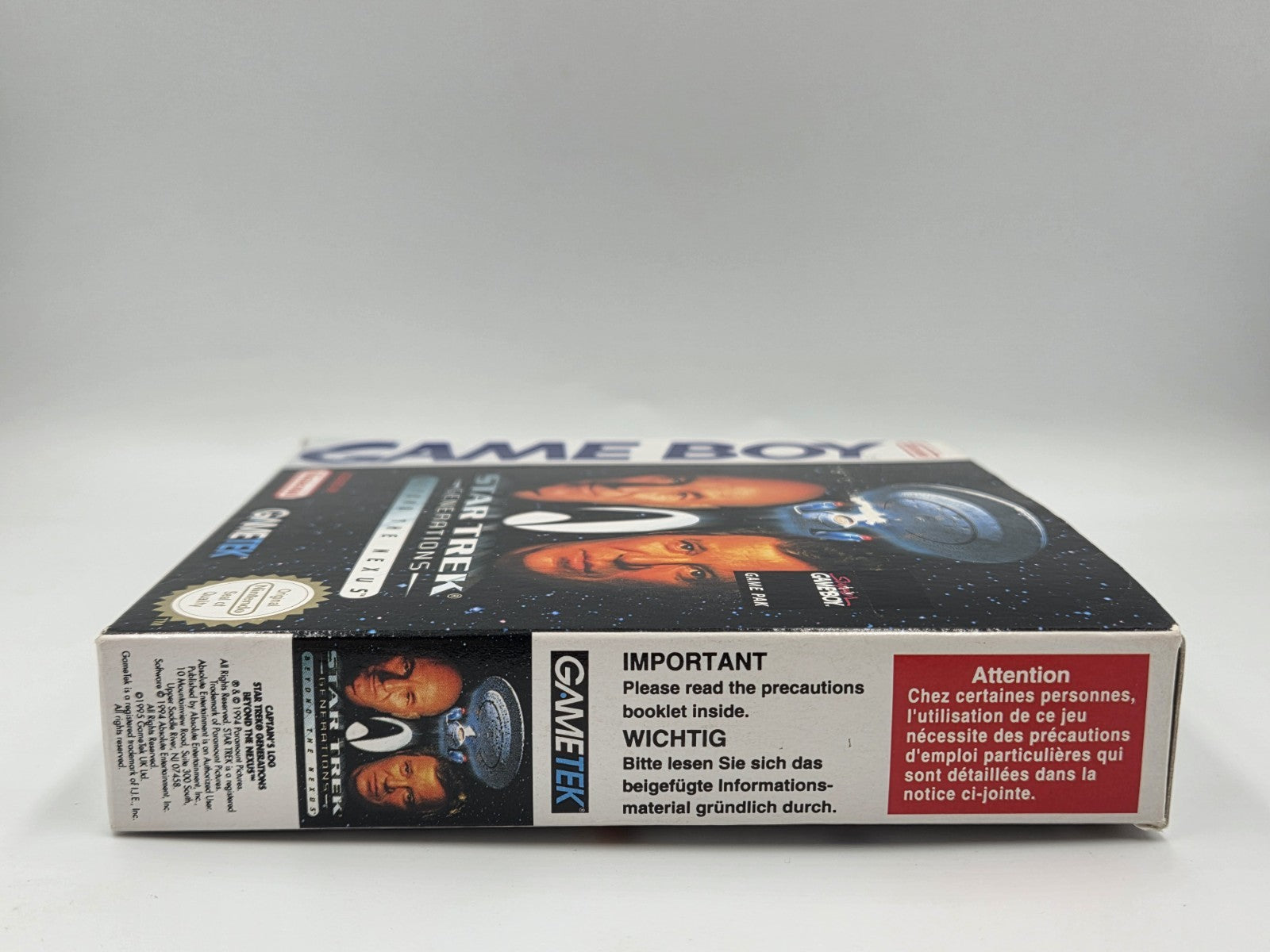 Game Boy Classic Star Trek Generations Beyond The Nexus + OVP und Anleitung EUR