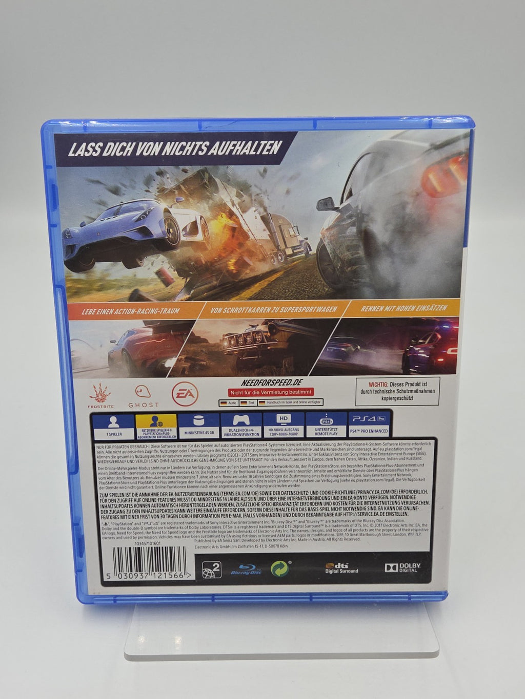PS4 Playstation 4 Spiel Need For Speed Payback mit OVP Deutsch