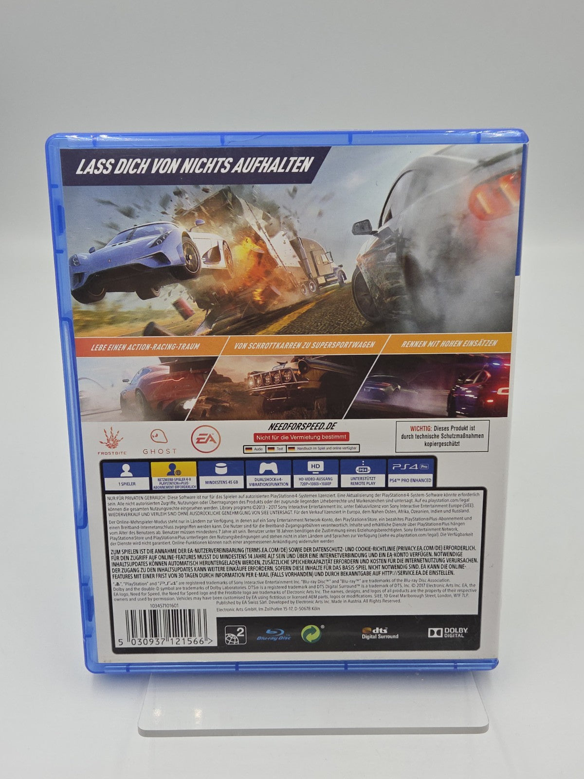 PS4 Playstation 4 Spiel Need For Speed Payback mit OVP Deutsch