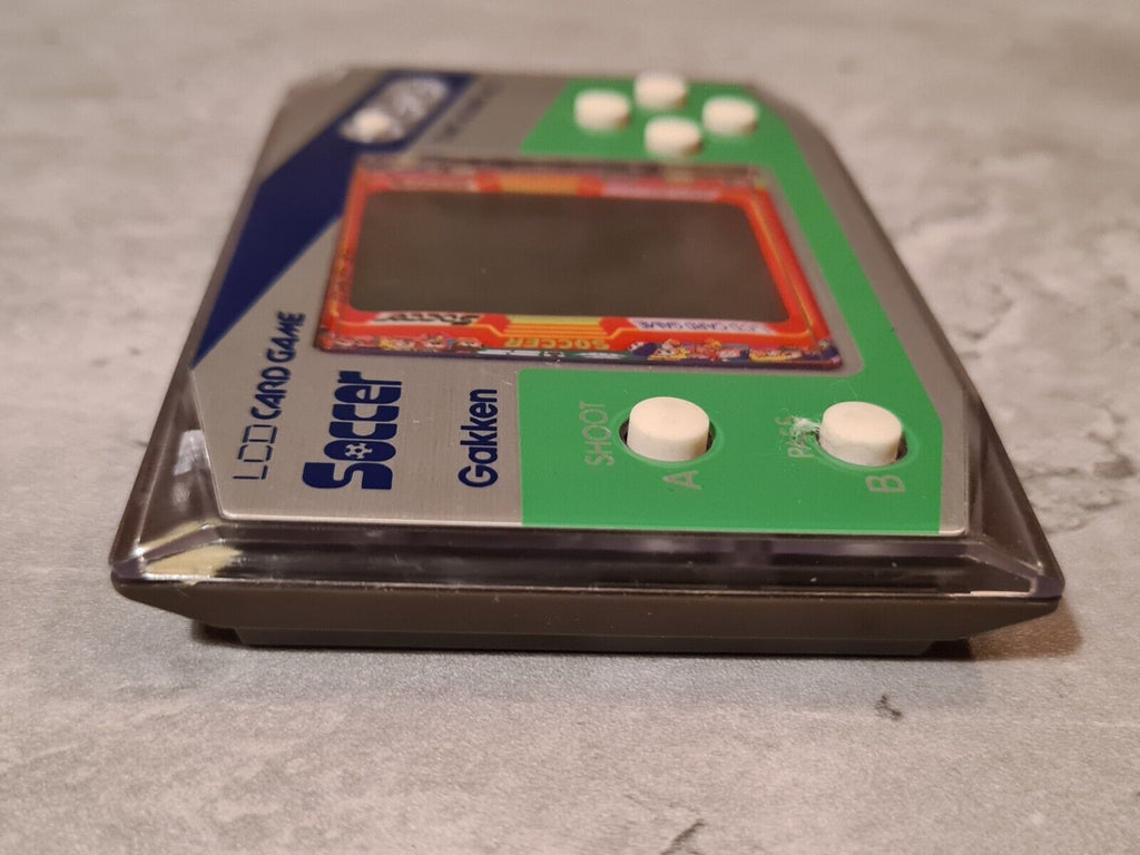 LCD Card Game Soccer Gakken OVP - T-Retro-Games 