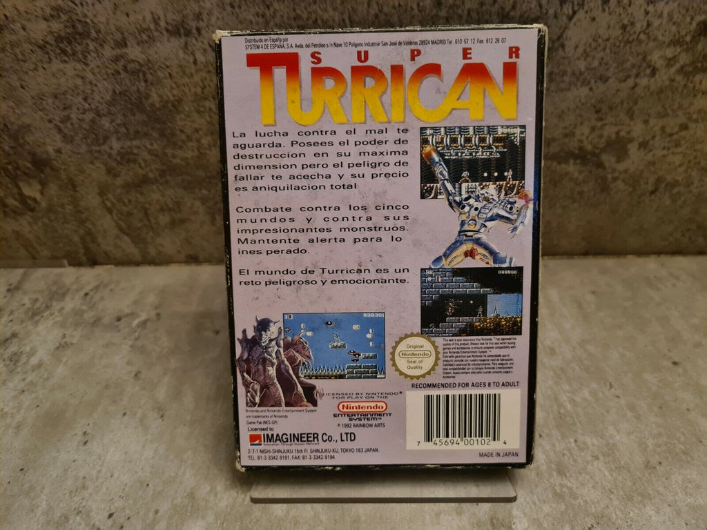 Nintendo NES Super Turrican mit OVP und Anleitung ESP - T-Retro-Games 