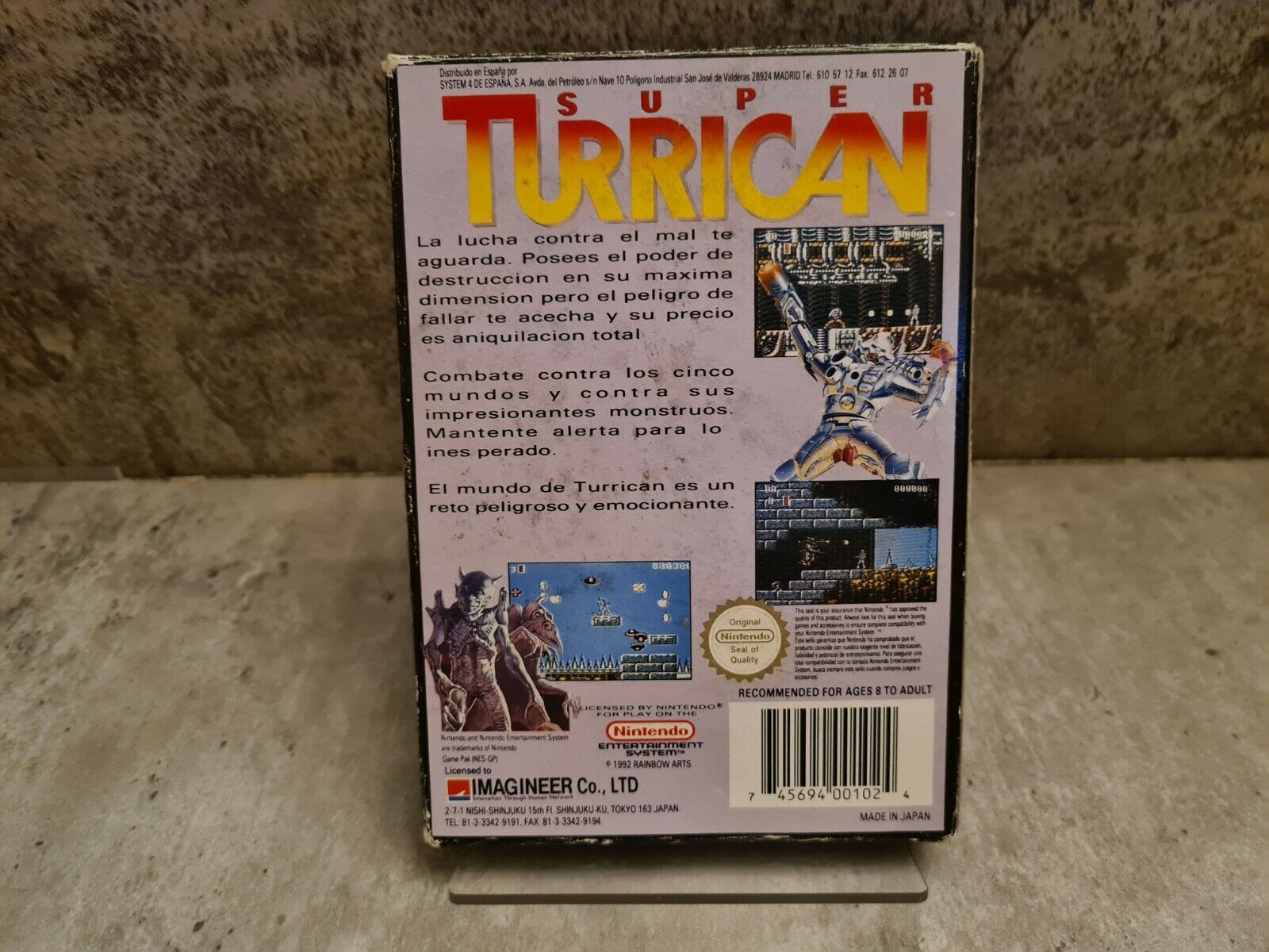 Nintendo NES Super Turrican mit OVP und Anleitung ESP - T-Retro-Games 