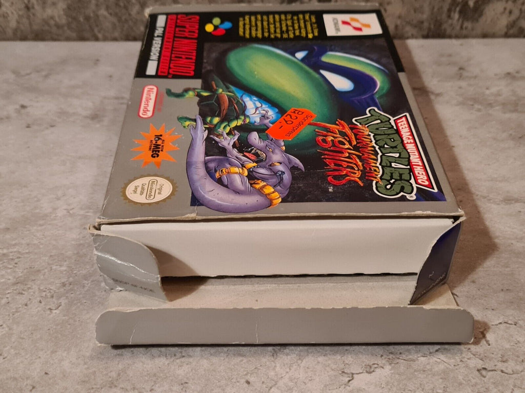 SNES Super Nintendo Turtles Tournament Fighters mit OVP und Anleitung NOE - T-Retro-Games 