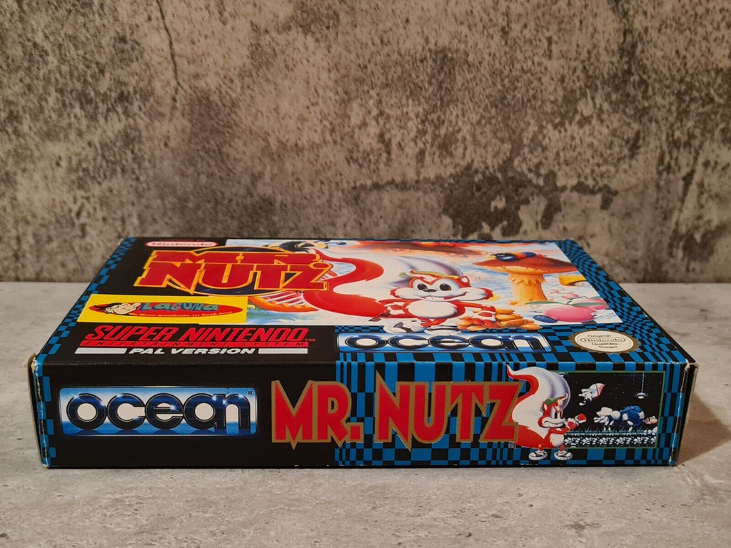 SNES Super Nintendo Mr. Nutz mit OVP und Anleitung NOE - T-Retro-Games 