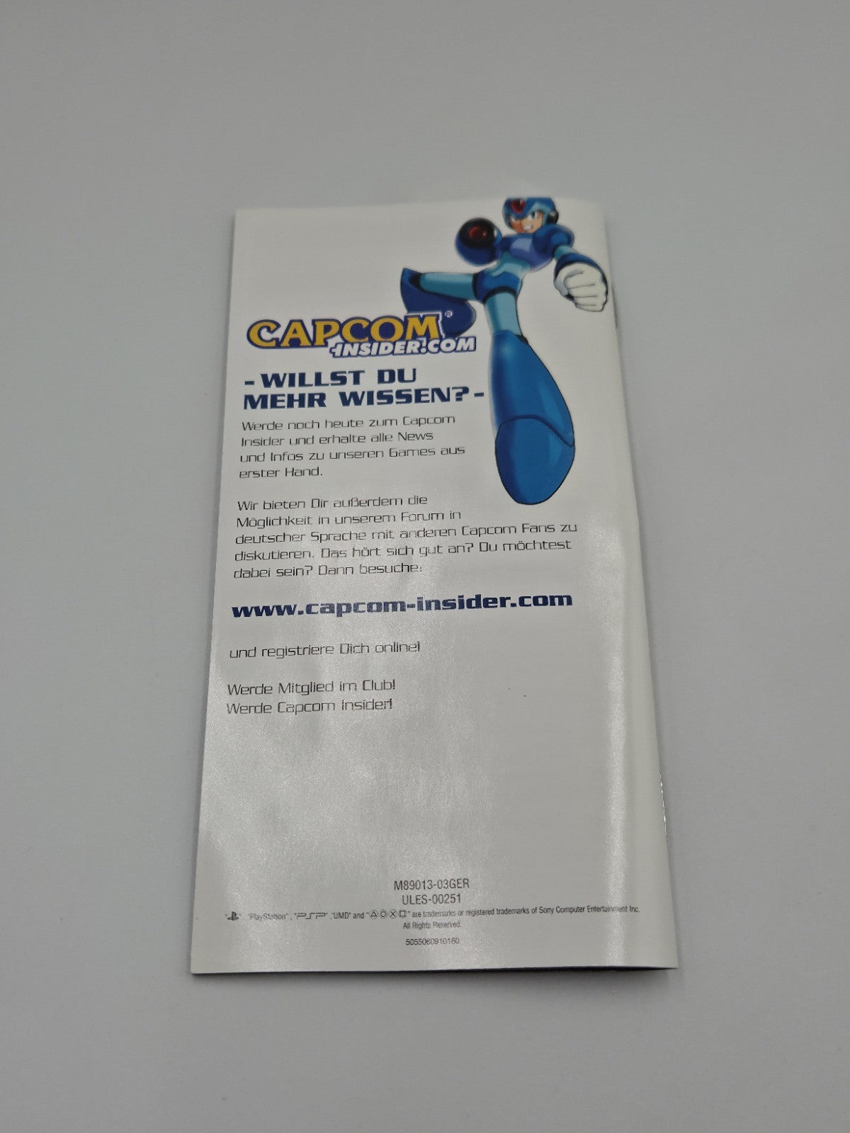 Sony PSP Spiel Mega Man Maverick Hunter X mit OVP und Anleitung Deutsch