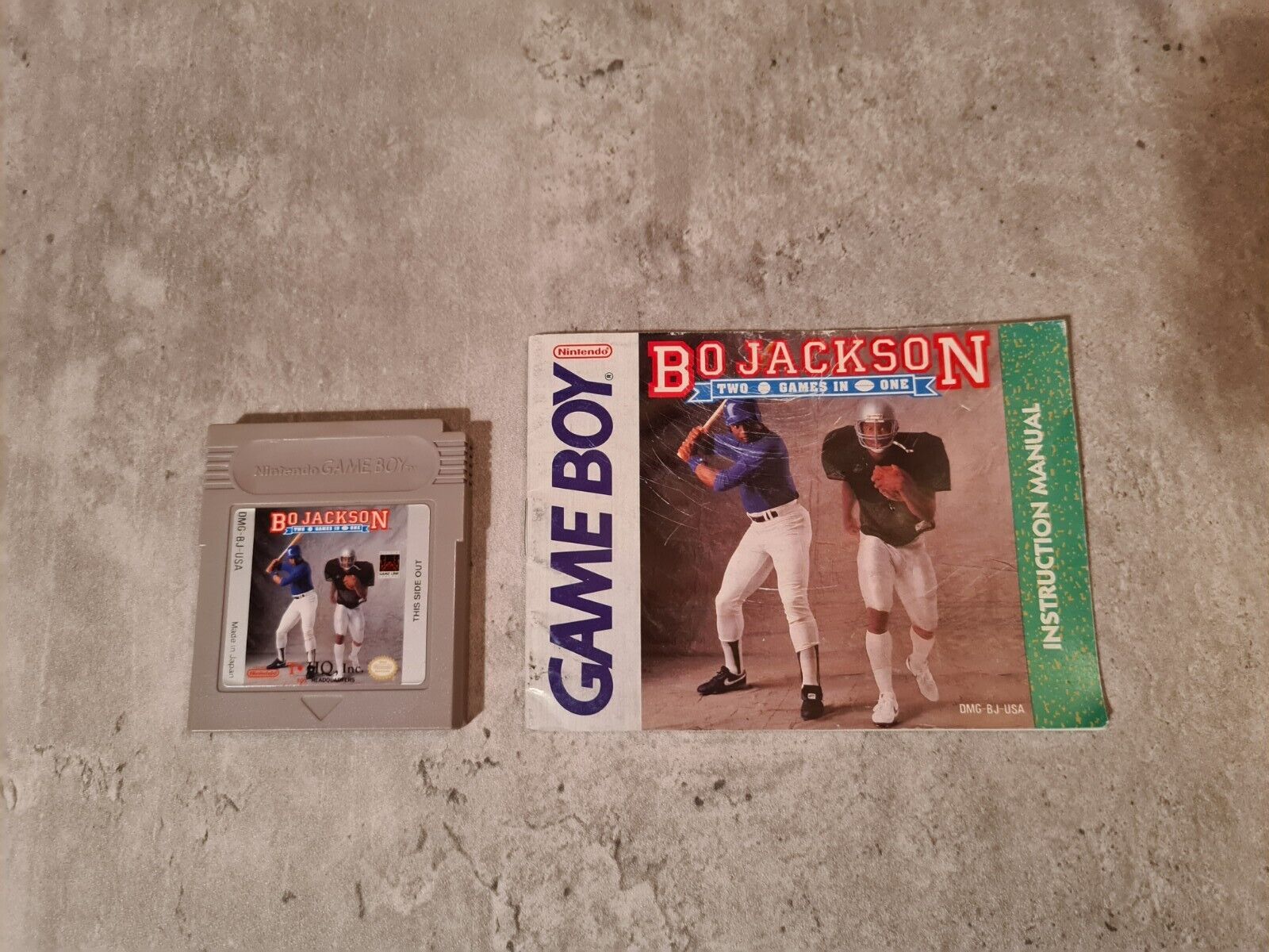 Nintendo Game Boy Classic Bo Jackson Two Games in One mit OVP und Anleitung USA - T-Retro-Games 