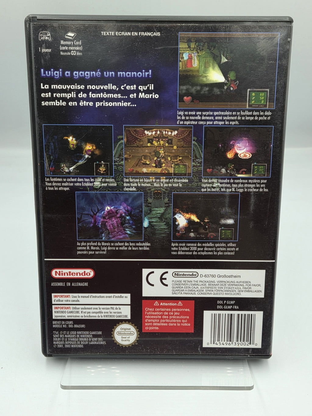 Nintendo GameCube Luigi's Mansion mit OVP und Anleitung FRA - T-Retro-Games 