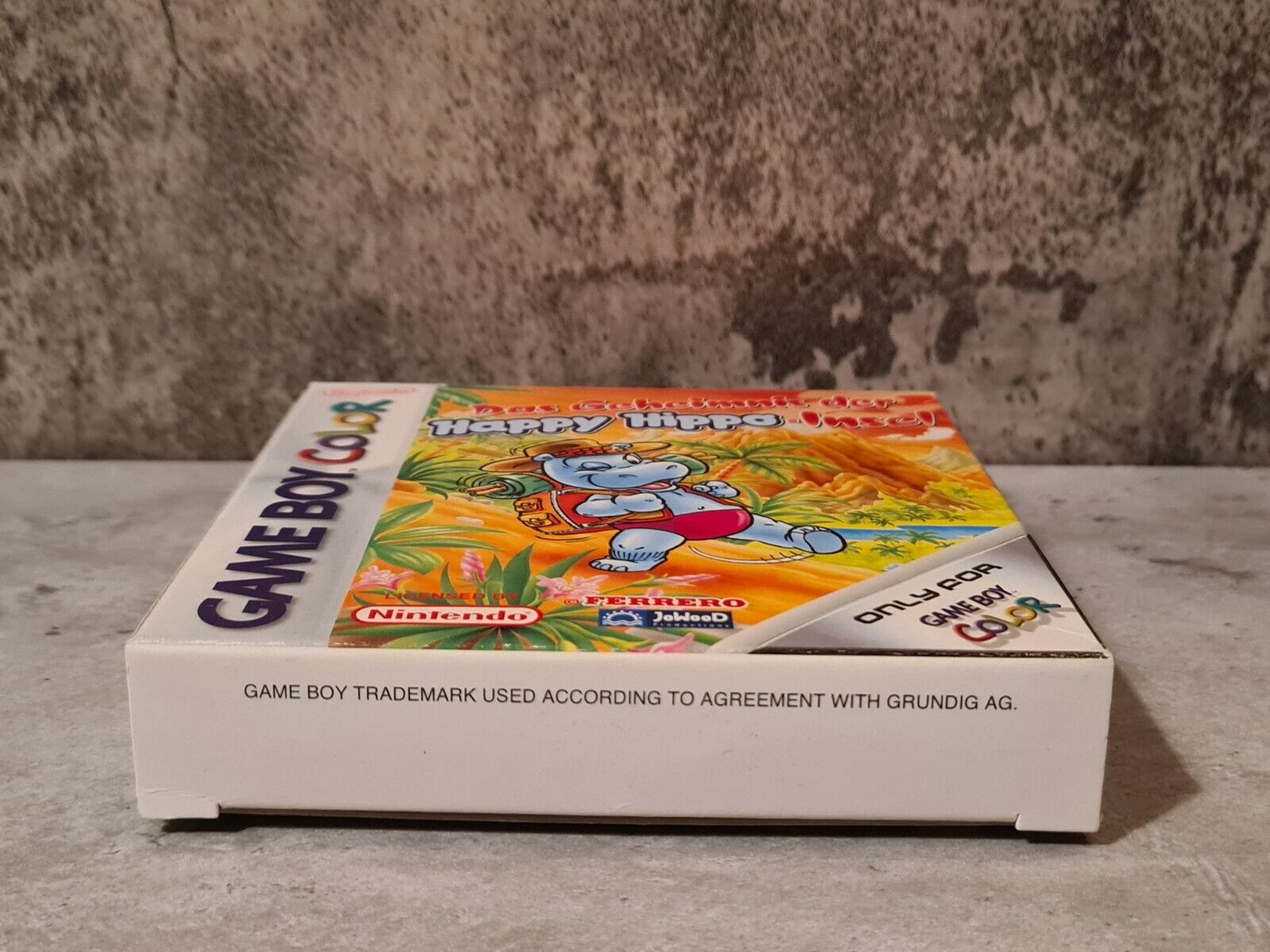 Gameboy Color Das Geheimnis der Happy Hippo Insel mit OVP und Anleitung NOE - T-Retro-Games 