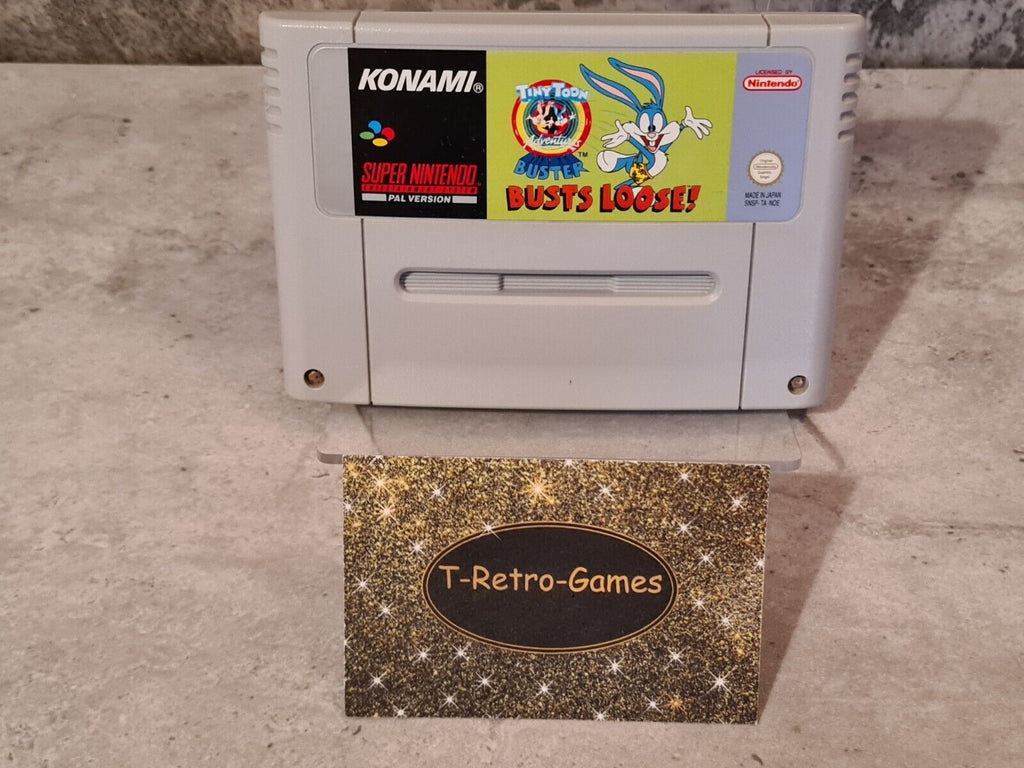 SNES Super Nintendo Tiny Toon Adventures Buster Busts Loose! Modul NOE - T-Retro-Games 