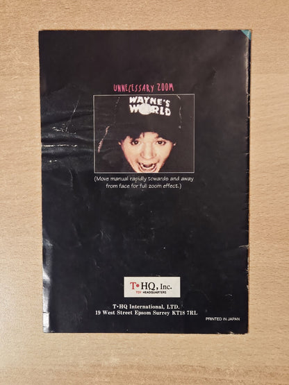 SNES Wayne's World Spielanleitung Instruction Booklet UKV