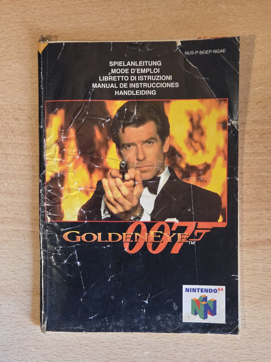 N64 Nintendo 64 GoldenEye 007 Instruction Booklet NGAE