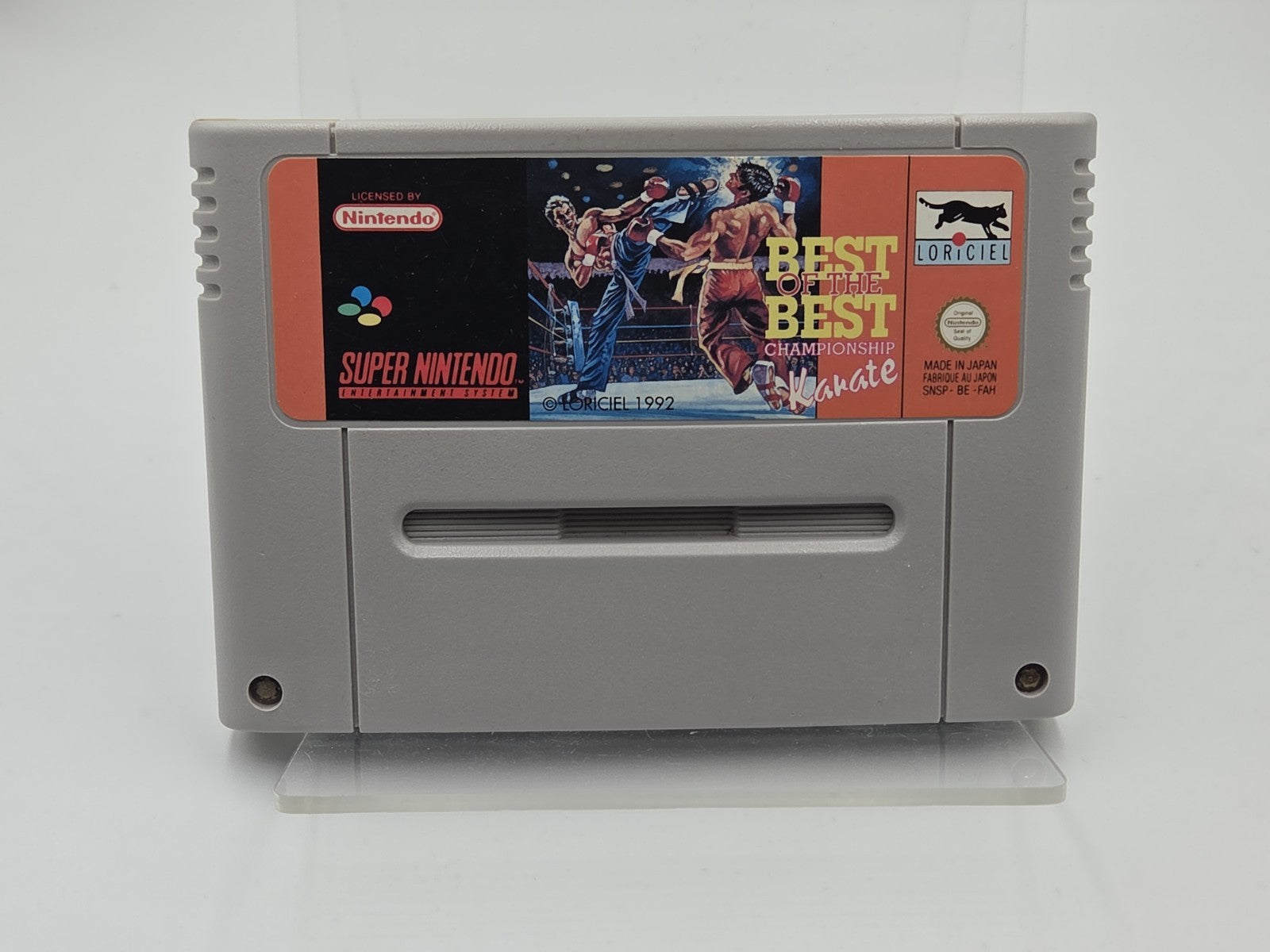 SNES Super Nintendo Spiel Best of The Best Championship Karate FAH Modul