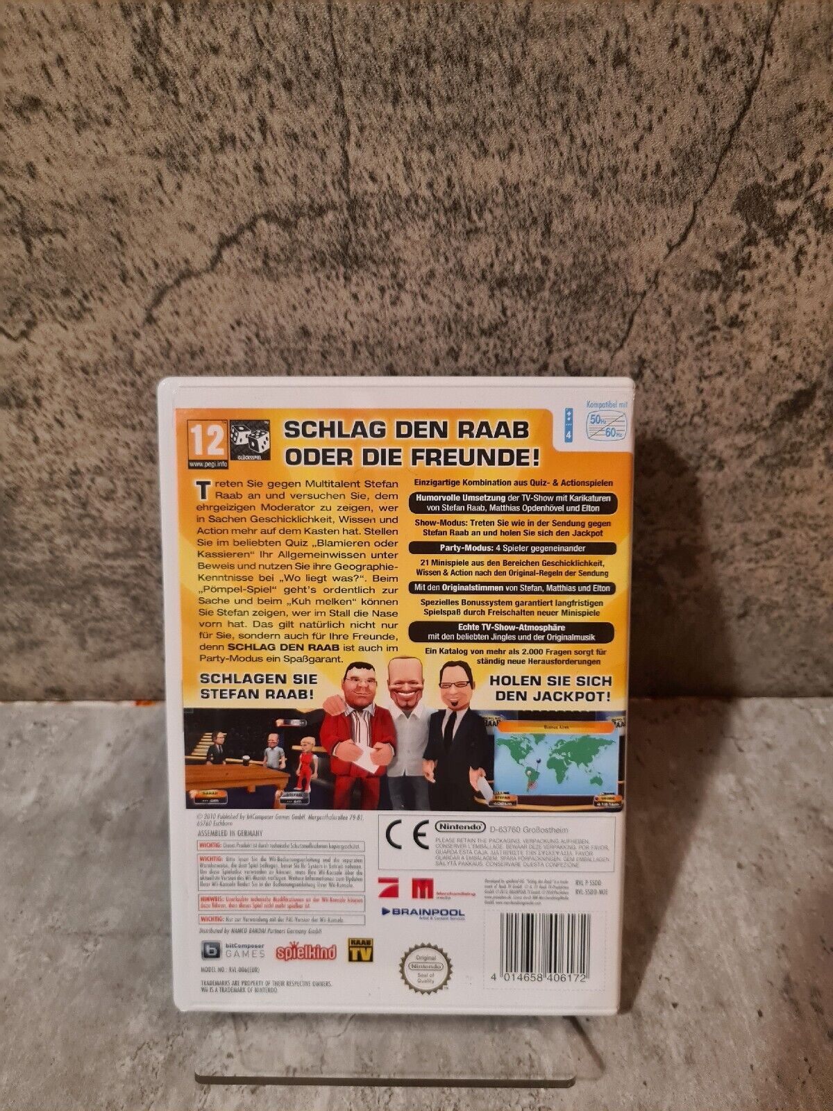 Nintendo Wii Schlag den Raab mit OVP und Anleitung NOE - T-Retro-Games 