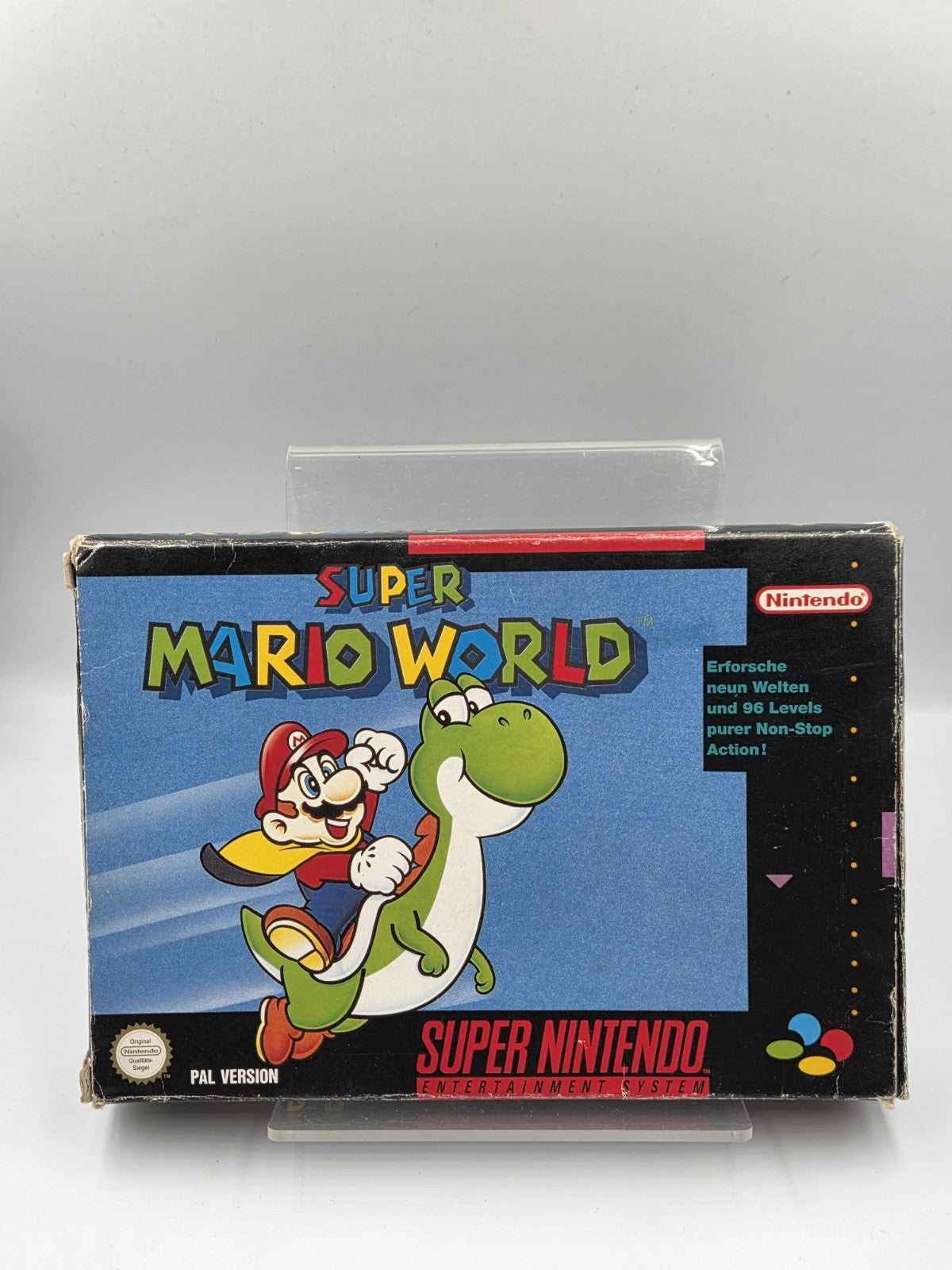 SNES Super Nintendo Super Mario World mit  OVP und Anleitung NOE