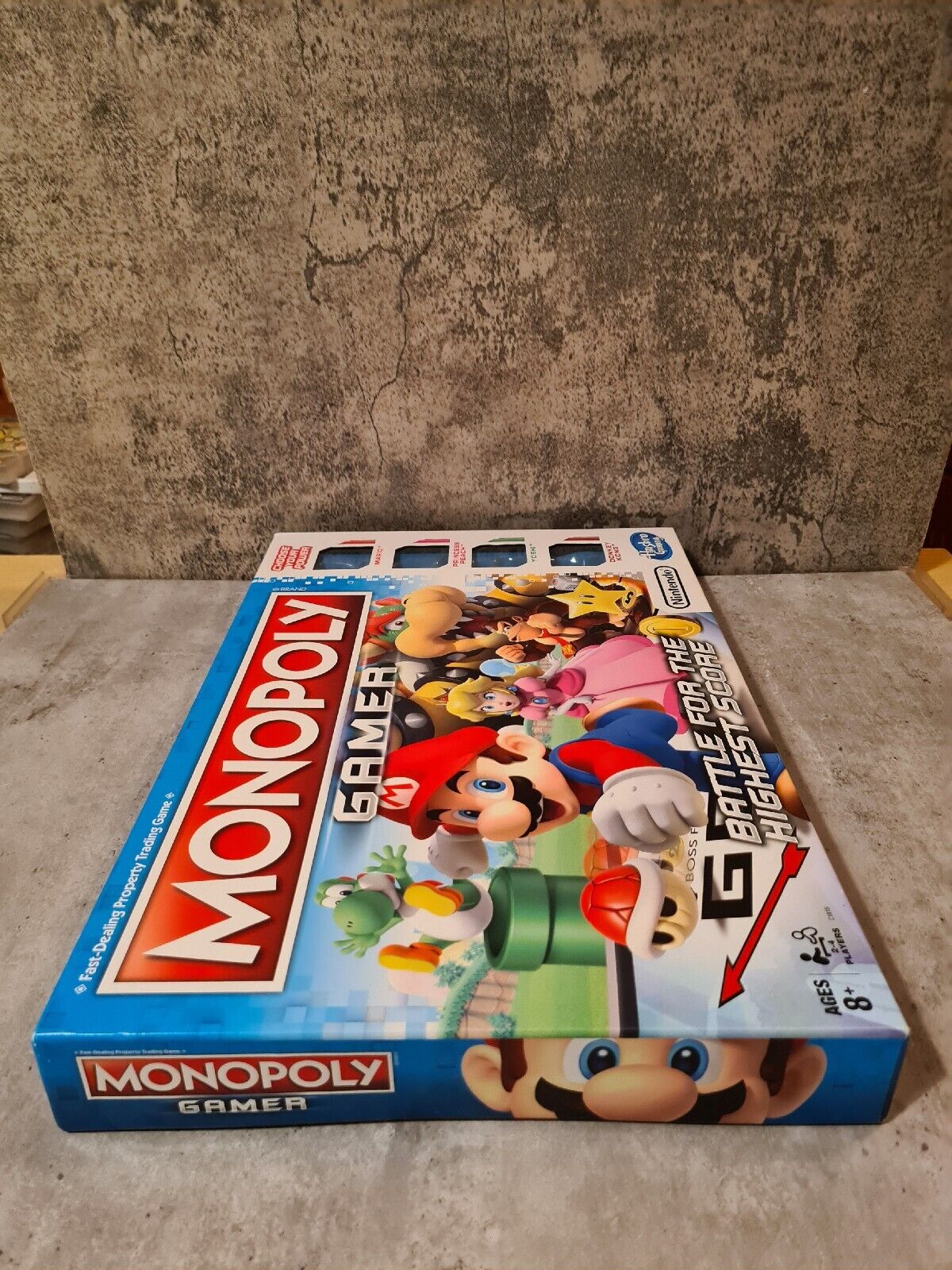 Monopoly Gamer Super Mario Hasbro Sealed Neu New Englisch English - T-Retro-Games 