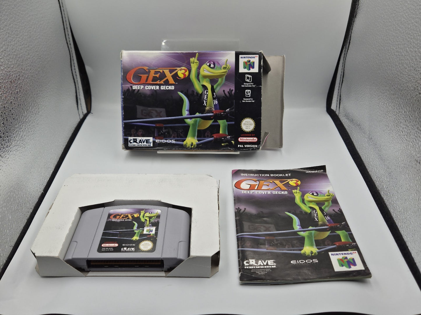 N64 Nintendo 64 Gex 3 Deep Cover Gecko mit OVP und Anleitung EUR