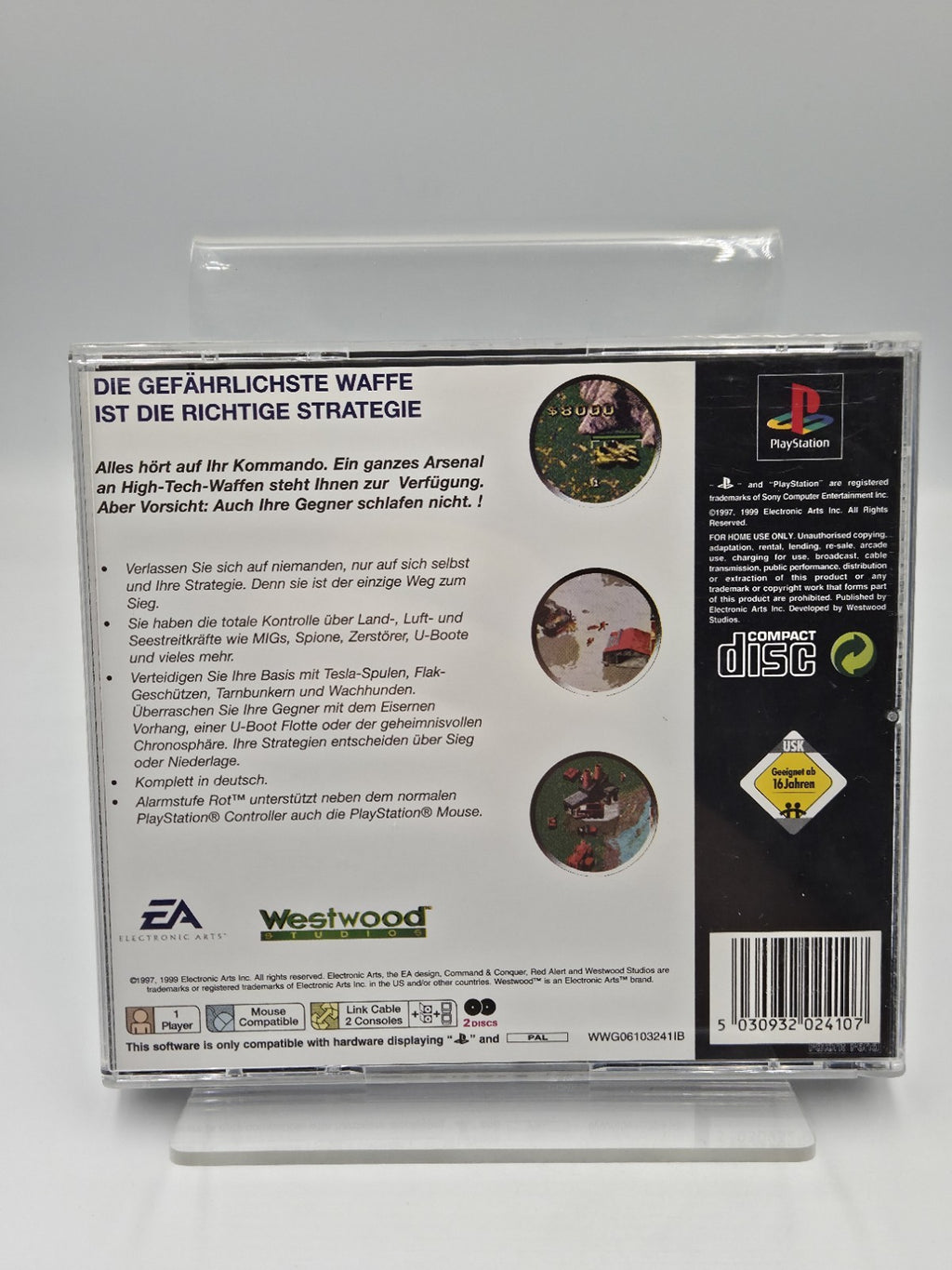PS1 Command & Conquer Alarmstufe Rot mit OVP und Anleitung Deutsch 2 Discs 