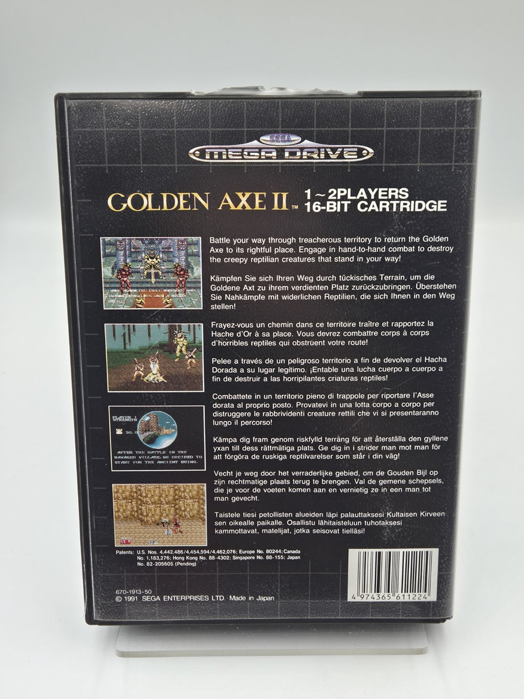 Sega Mega Drive Spiel Golden Axe II mit OVP und Anleitung Multilingual 
