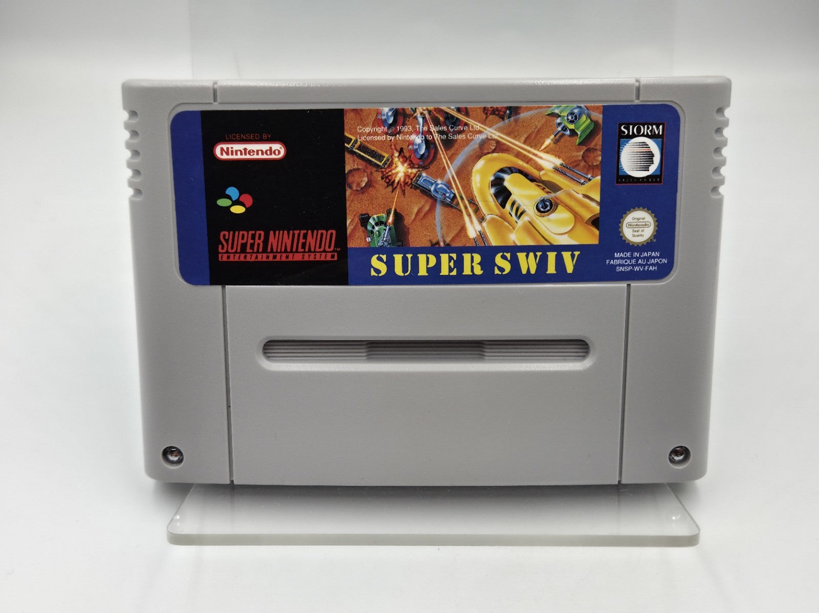 SNES Super Nintendo Spiel Super Swiv Modul FAH