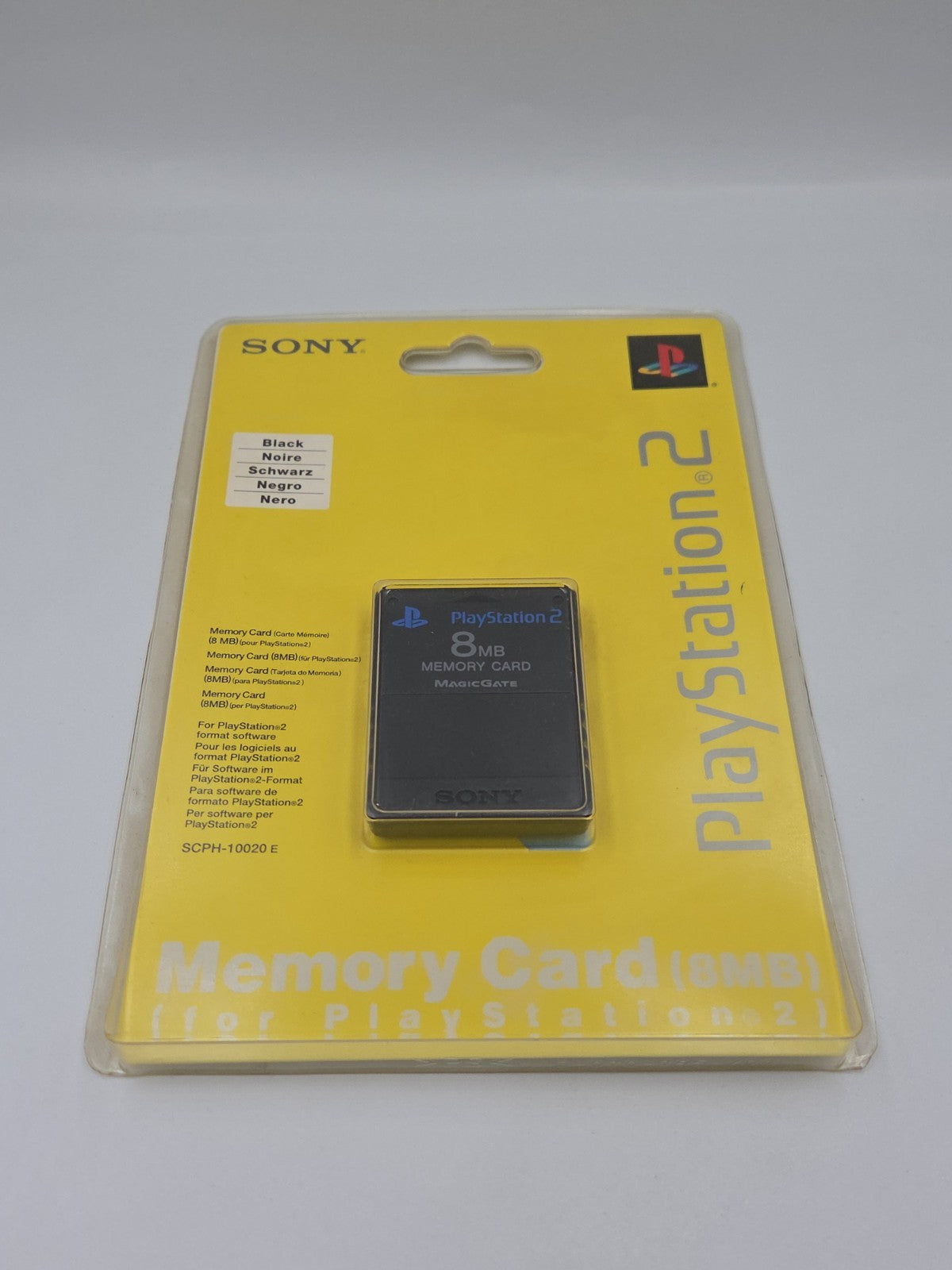 PS2 Sony Playstation 2 Memory Card Sealed Neu New Black Schwarz SCPH-10020 E
