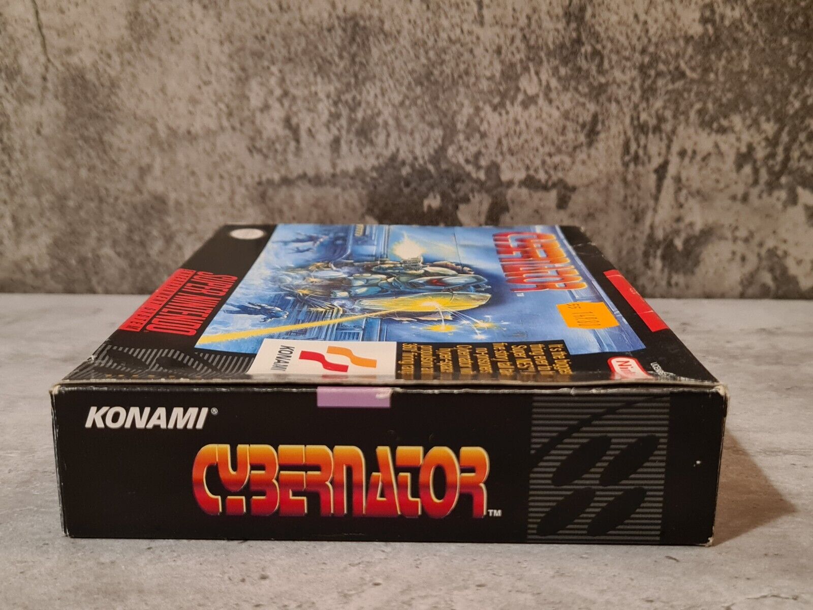SNES Super Nintendo Cybernator mit OVP und Anleitung NTSC-USA - T-Retro-Games 