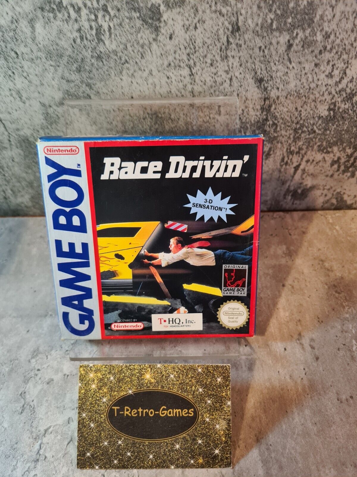 Nintendo Game Boy Classic Race Drivin mit OVP und Anleitung UKV - T-Retro-Games 