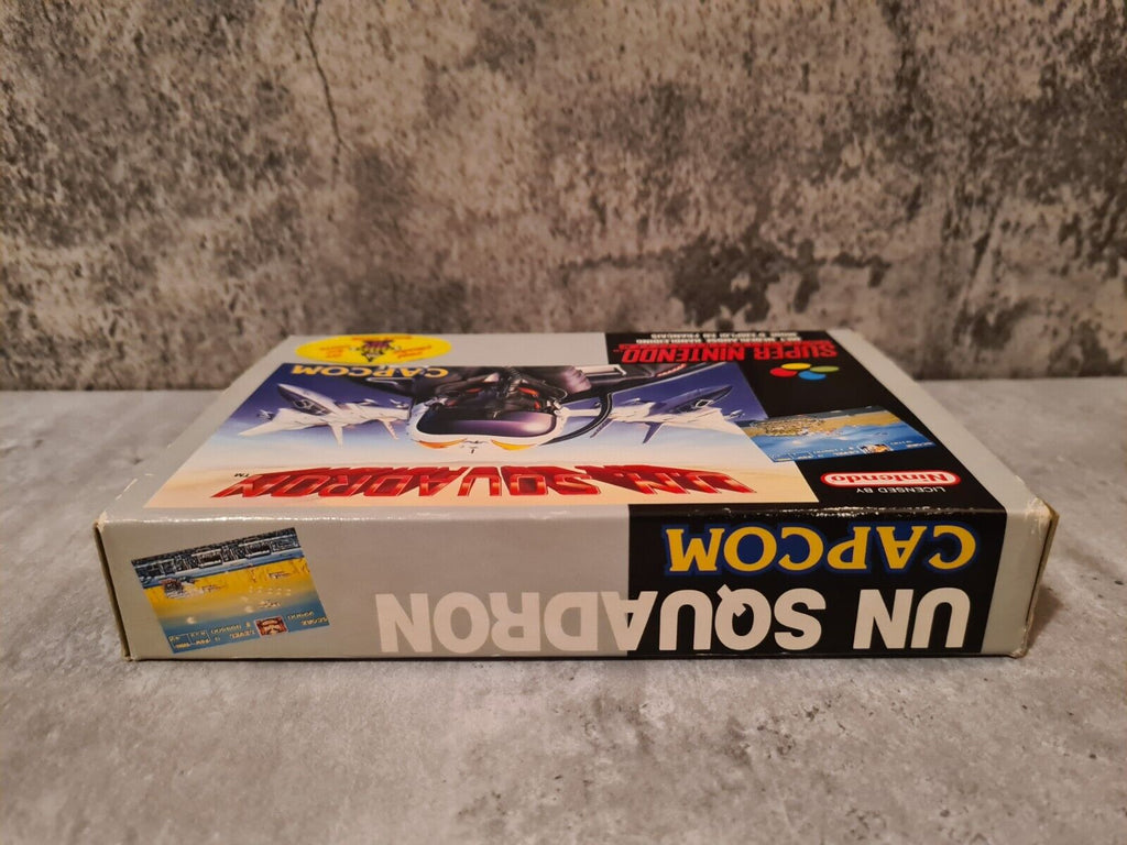 SNES Super Nintendo UN Squadron mit OVP und Anleitung FAH - T-Retro-Games 