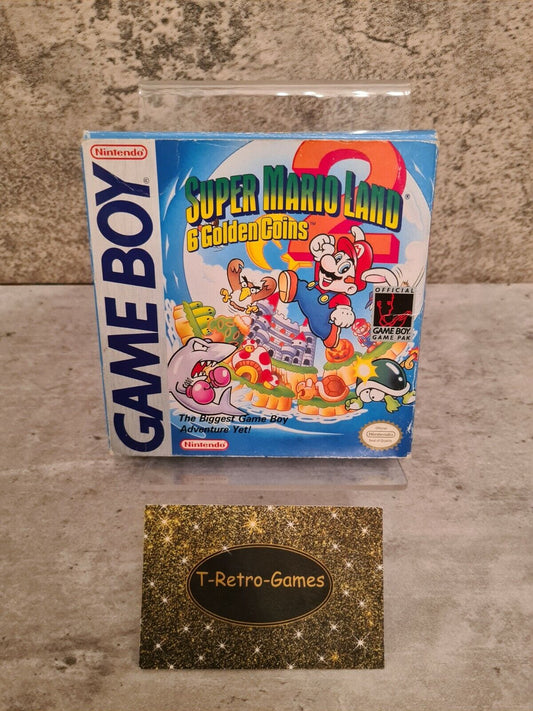 Nintendo Gameboy Super Mario Land 2 : 6 Golden Coins mit OVP und Anleitung USA - T-Retro-Games 