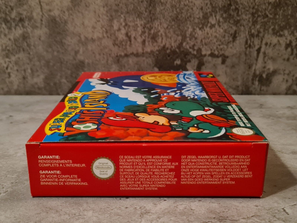 SNES Super Nintendo Super Mario World 2 Yoshi's Island mit OVP und Anleitung FAH - T-Retro-Games 