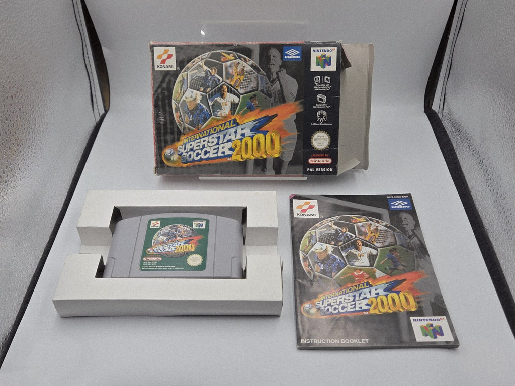 N64 Nintendo 64 International Superstar Soccer 2000 mit OVP und Anleitung EUR