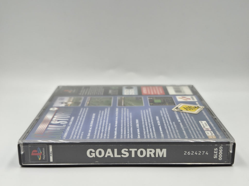 PS1 Playstation 1 Spiel Goalstorm mit OVP und Anleitung Multilingual