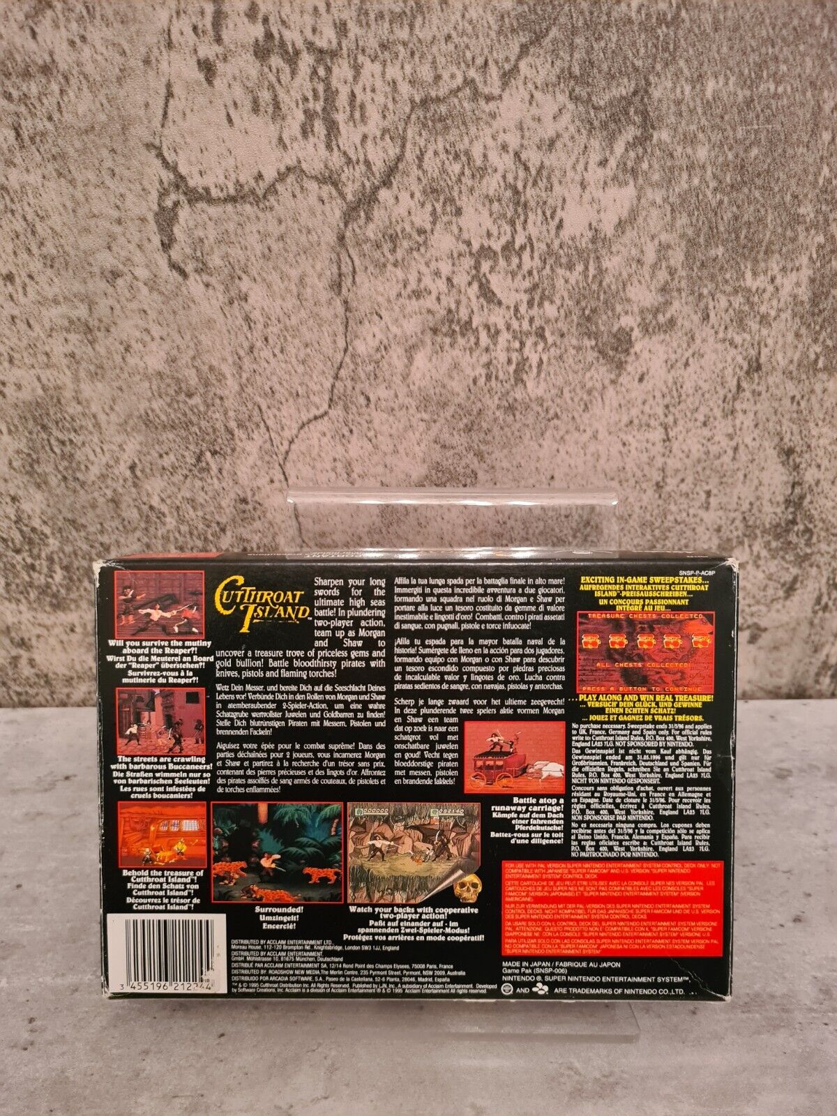 SNES Super Nintendo Cutthroat Island mit OVP und Anleitung EUR - T-Retro-Games 