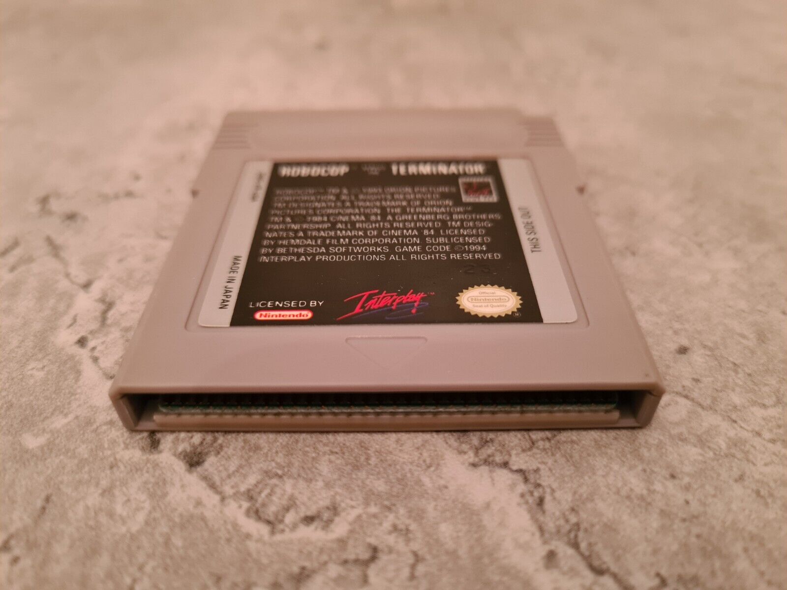 Nintendo Gameboy Classic Spiel RoboCop Versus The Terminator Modul USA - T-Retro-Games 
