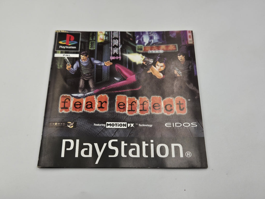 PS1 Playstation 1 Spiel Fear Effect mit OVP und Anleitung Deutsch 4 Discs