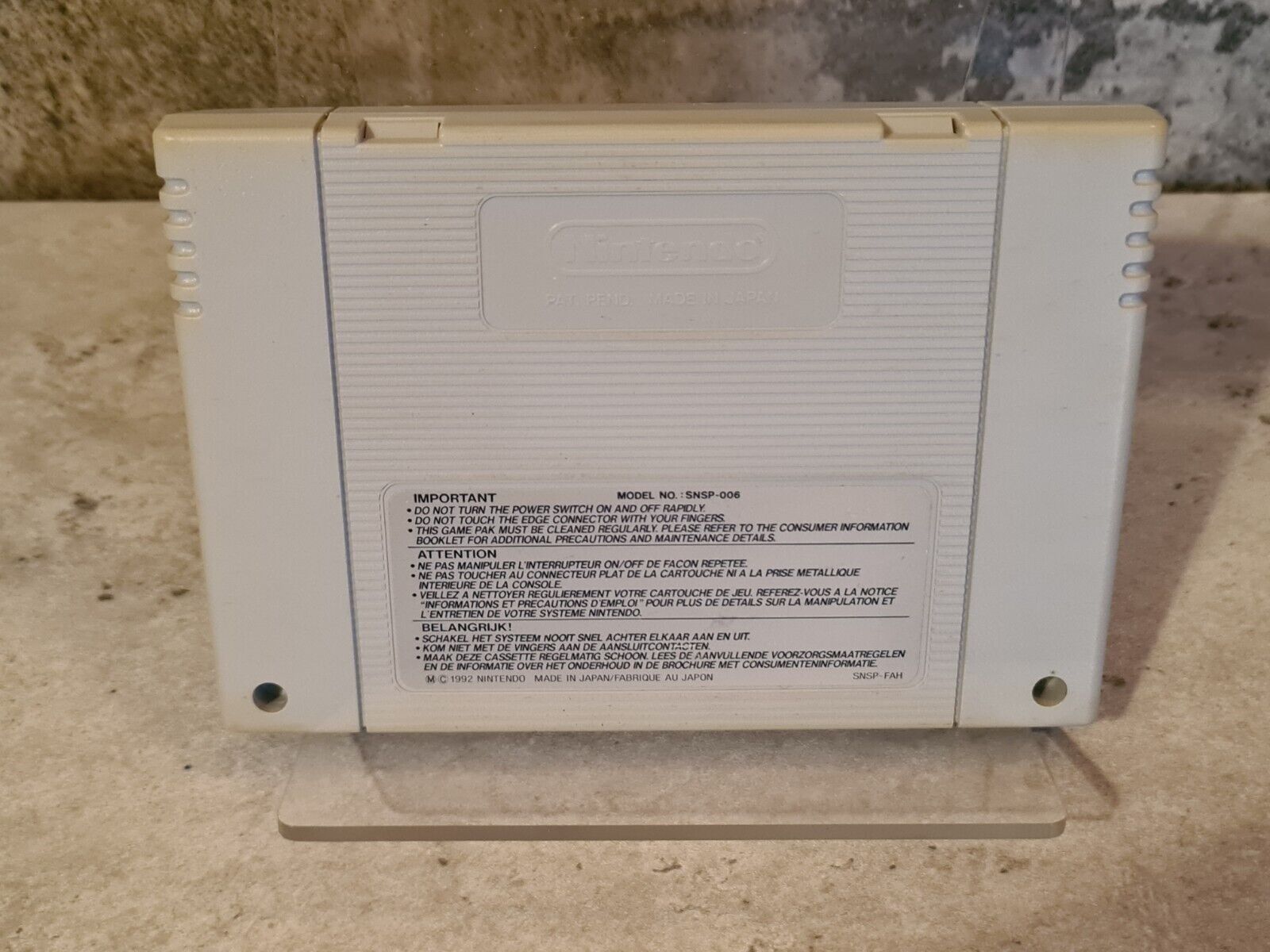 SNES Super Nintendo Fighting Spirit Tuff E Nuff Modul FAH - T-Retro-Games 